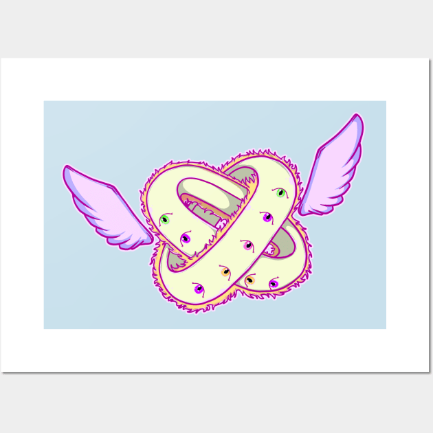 Cute Old Testament Biblical Angel Ophanim Wall Art by Witchy Ways